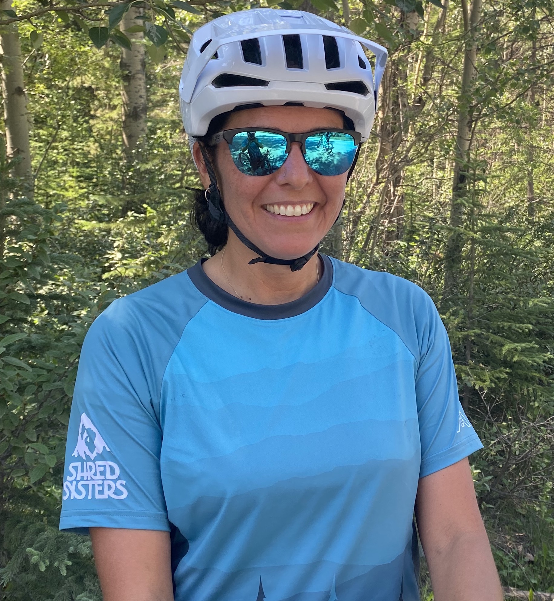 Terrie Batycki Shred Sisters mountain bike instructor in cochrane, calgary & bragg creek