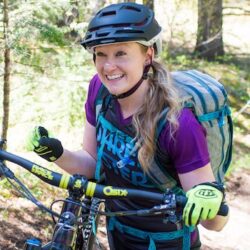 Lynsey Dobish, mountain bike instructor inCanmore, alberta