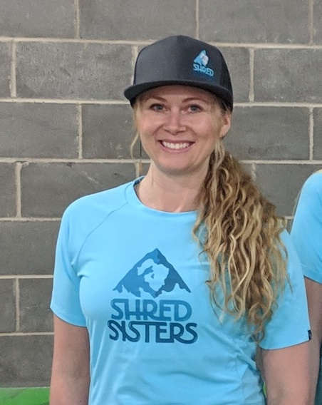 Suzanne Macrae, mountain bike instructor with Shred Sisters who specialized in jumps & drops in Chestermere and Crowsnest pass
