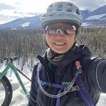 Sandy Chong mountain bike instructor Calgary Alberta